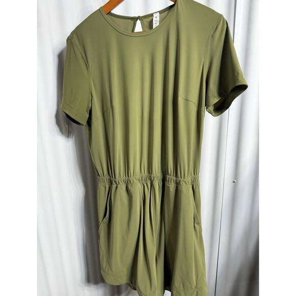 Lululemon Olive Green Romper Size 12 Align-Inspired One-Piece Minimalist Utility - Picture 3 of 8